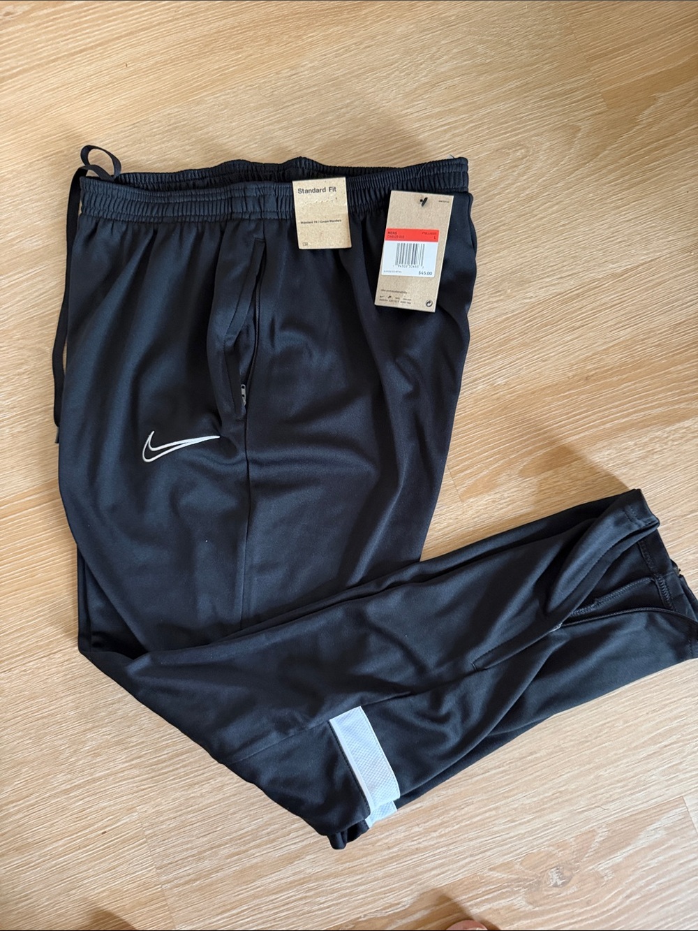NEW Nike Men's Dry Academy 21 Knit Pant,  Black/White, Large